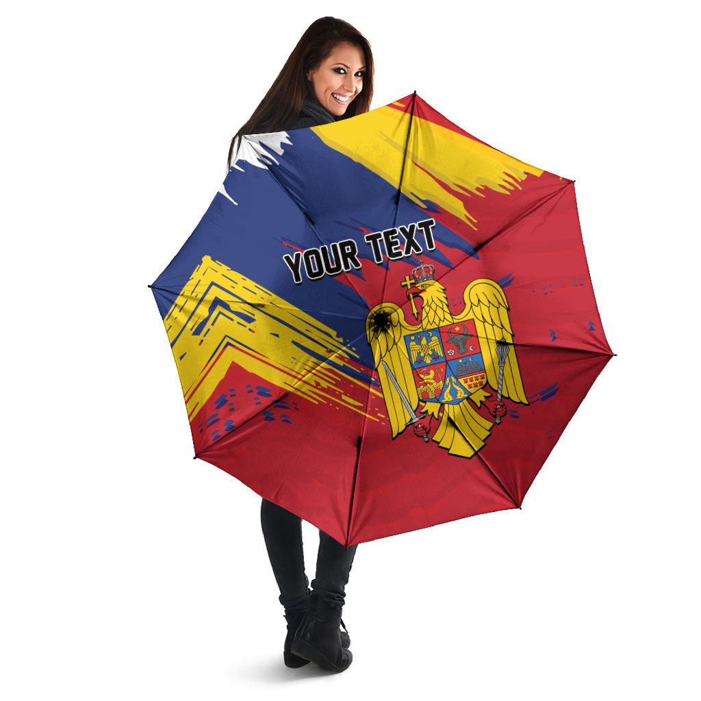 Personalized Romania Flag Day Umbrella Royal Eagle Patriotic Heritage