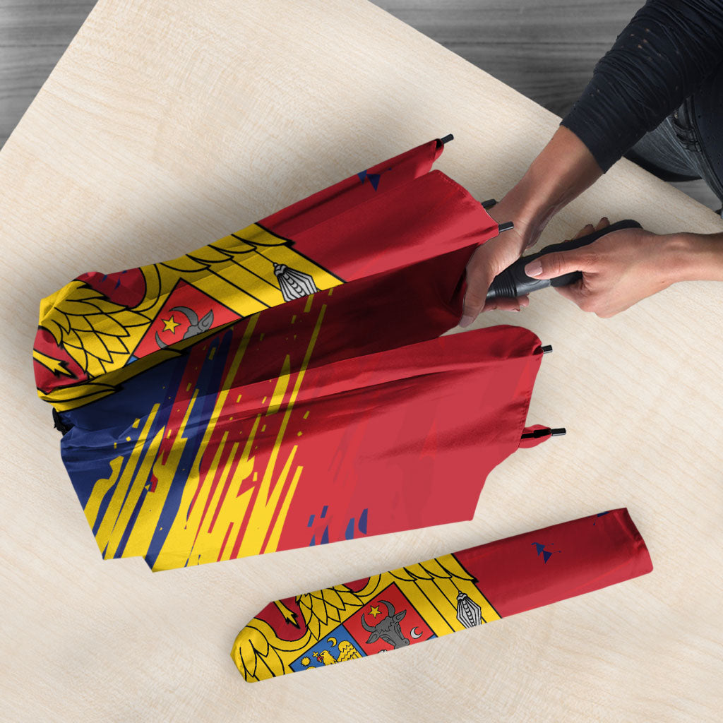 Personalized Romania Flag Day Umbrella Royal Eagle Patriotic Heritage
