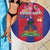 Personalized Haiti Coat Of Arms Beach Blanket With Flag Color - Wonder Print Shop