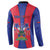 Personalized Haiti Coat Of Arms Button Sweatshirt With Flag Color - Wonder Print Shop