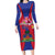 Personalized Haiti Coat Of Arms Family Matching Long Sleeve Bodycon Dress and Hawaiian Shirt With Flag Color - Wonder Print Shop
