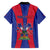 Personalized Haiti Coat Of Arms Family Matching Off Shoulder Maxi Dress and Hawaiian Shirt With Flag Color - Wonder Print Shop