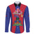 Personalized Haiti Coat Of Arms Family Matching Puletasi and Hawaiian Shirt With Flag Color - Wonder Print Shop