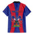 Personalized Haiti Coat Of Arms Family Matching Short Sleeve Bodycon Dress and Hawaiian Shirt With Flag Color - Wonder Print Shop