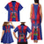 Personalized Haiti Coat Of Arms Family Matching Tank Maxi Dress and Hawaiian Shirt With Flag Color - Wonder Print Shop