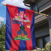 Personalized Haiti Coat Of Arms Garden Flag With Flag Color - Wonder Print Shop