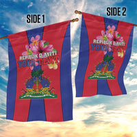 Personalized Haiti Coat Of Arms Garden Flag With Flag Color - Wonder Print Shop