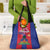 Personalized Haiti Coat Of Arms Grocery Bag With Flag Color