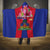 Personalized Haiti Coat Of Arms Hooded Blanket With Flag Color