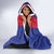Personalized Haiti Coat Of Arms Hooded Blanket With Flag Color