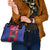 Personalized Haiti Coat Of Arms Shoulder Handbag With Flag Color