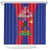 Personalized Haiti Coat Of Arms Shower Curtain With Flag Color