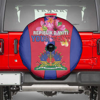 Personalized Haiti Coat Of Arms Spare Tire Cover With Flag Color - Wonder Print Shop