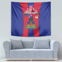Personalized Haiti Coat Of Arms Tapestry With Flag Color - Wonder Print Shop