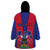 Personalized Haiti Coat Of Arms Wearable Blanket Hoodie With Flag Color - Wonder Print Shop