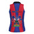 Personalized Haiti Coat Of Arms Women Sleeveless Polo Shirt With Flag Color - Wonder Print Shop