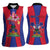 Personalized Haiti Coat Of Arms Women Sleeveless Polo Shirt With Flag Color - Wonder Print Shop