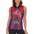 Personalized Haiti Coat Of Arms Women Sleeveless Polo Shirt With Flag Color - Wonder Print Shop