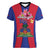 Personalized Haiti Coat Of Arms Women V-Neck T-Shirt With Flag Color - Wonder Print Shop