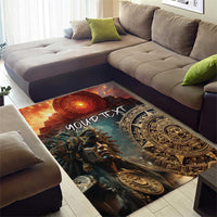 Personalized Mexican Aztec Warriors Area Rug - Wonder Print Shop