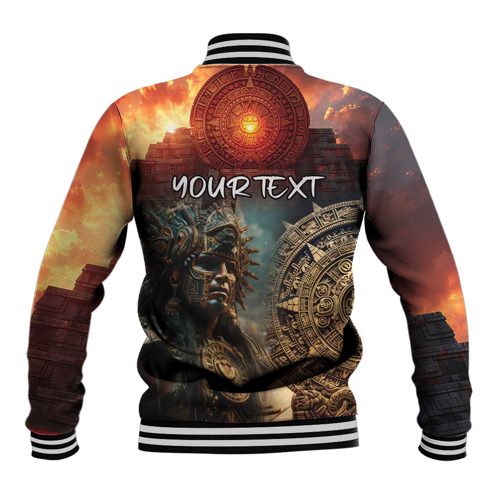 Personalized Mexican Aztec Warriors Baseball Jacket - Wonder Print Shop