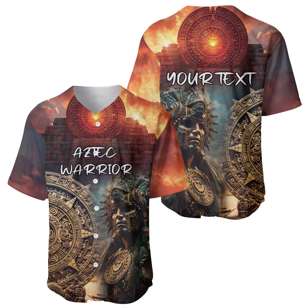 Personalized Mexican Aztec Warriors Baseball Jersey - Wonder Print Shop
