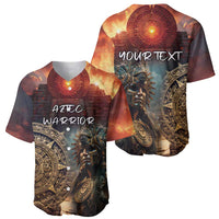 Personalized Mexican Aztec Warriors Baseball Jersey - Wonder Print Shop