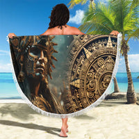 Personalized Mexican Aztec Warriors Beach Blanket - Wonder Print Shop