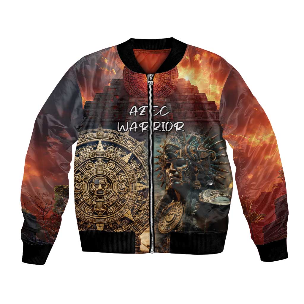 Personalized Mexican Aztec Warriors Bomber Jacket - Wonder Print Shop