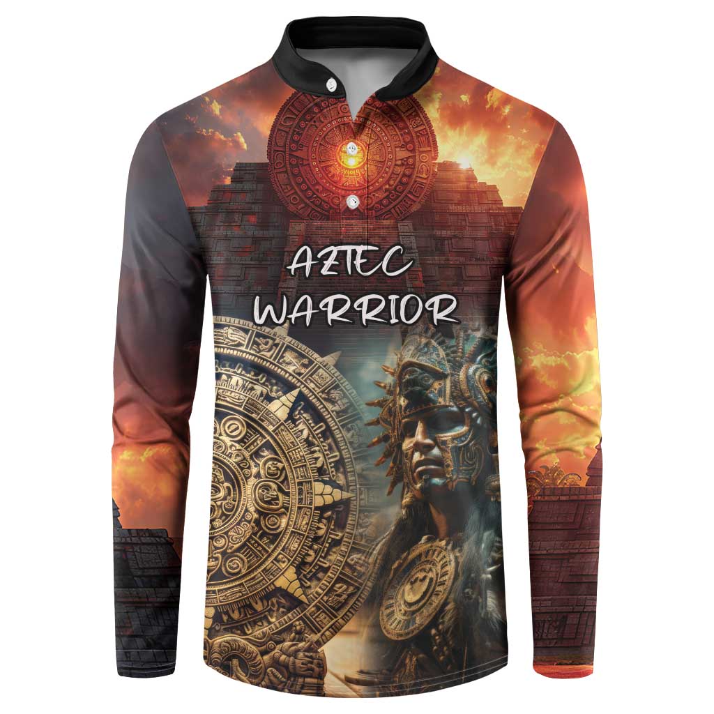 Personalized Mexican Aztec Warriors Button Sweatshirt - Wonder Print Shop