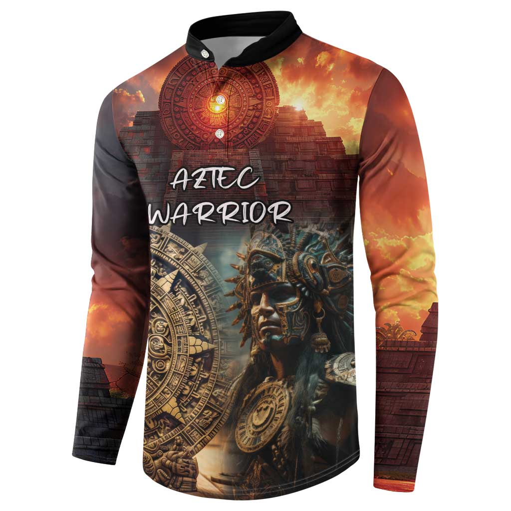 Personalized Mexican Aztec Warriors Button Sweatshirt - Wonder Print Shop