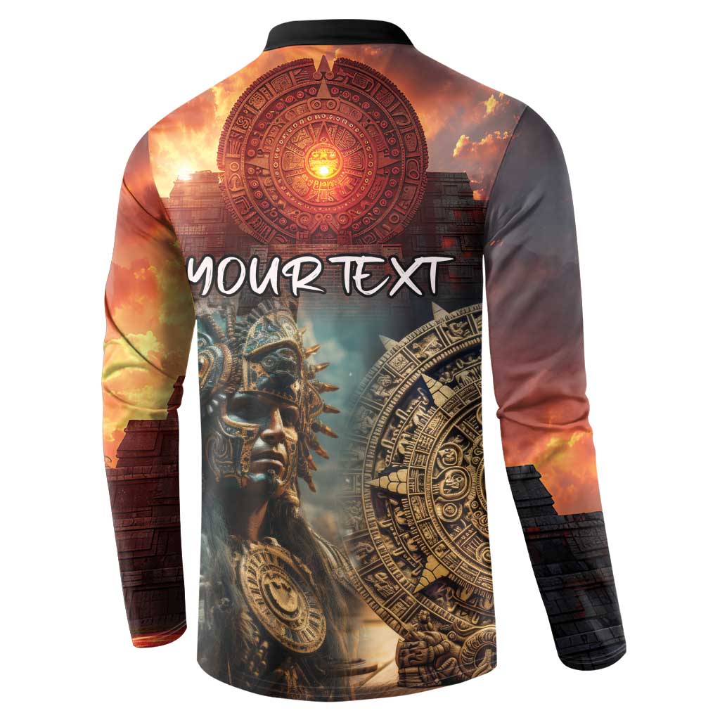 Personalized Mexican Aztec Warriors Button Sweatshirt - Wonder Print Shop