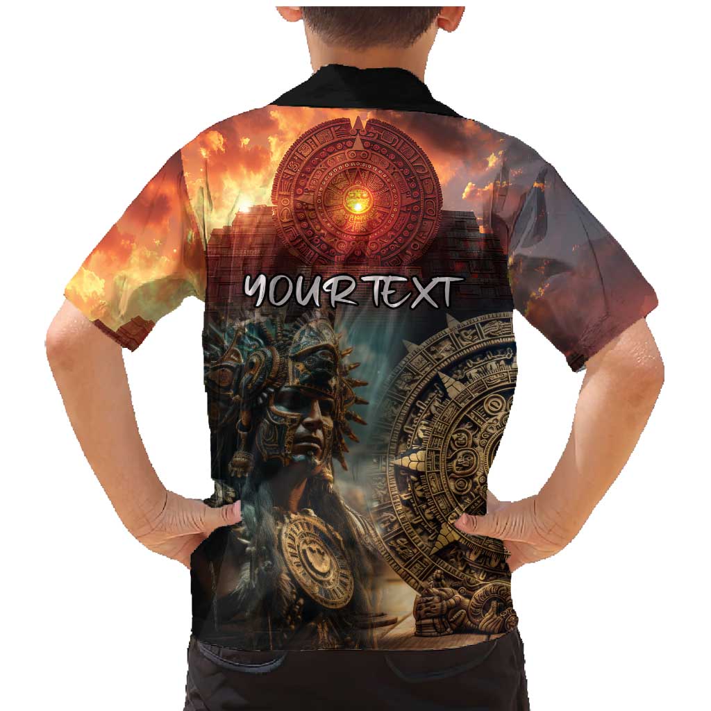 Personalized Mexican Aztec Warriors Family Matching Mermaid Dress and Hawaiian Shirt - Wonder Print Shop