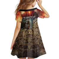 Personalized Mexican Aztec Warriors Family Matching Off Shoulder Maxi Dress and Hawaiian Shirt - Wonder Print Shop