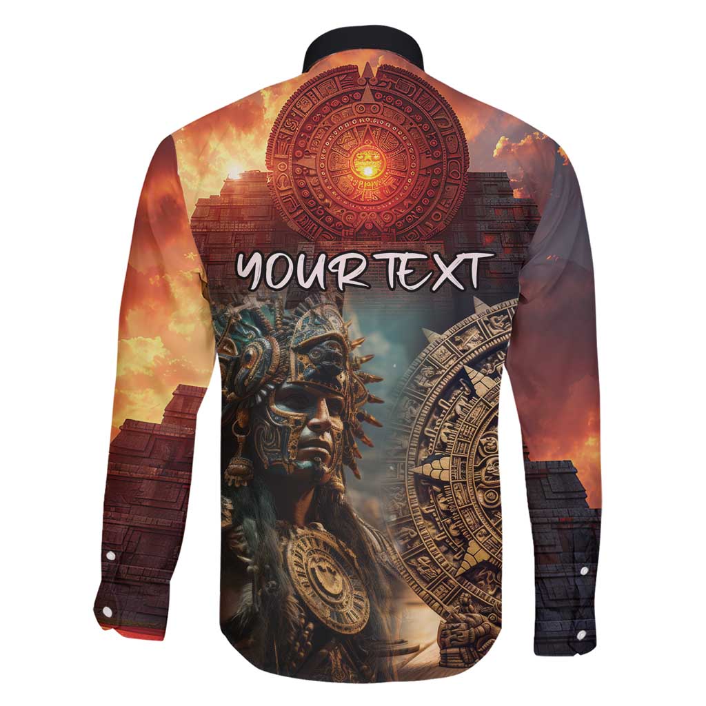 Personalized Mexican Aztec Warriors Family Matching Short Sleeve Bodycon Dress and Hawaiian Shirt - Wonder Print Shop