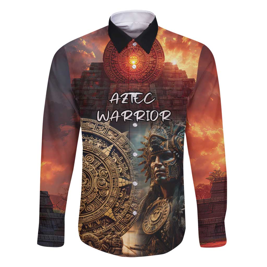 Personalized Mexican Aztec Warriors Family Matching Summer Maxi Dress and Hawaiian Shirt - Wonder Print Shop