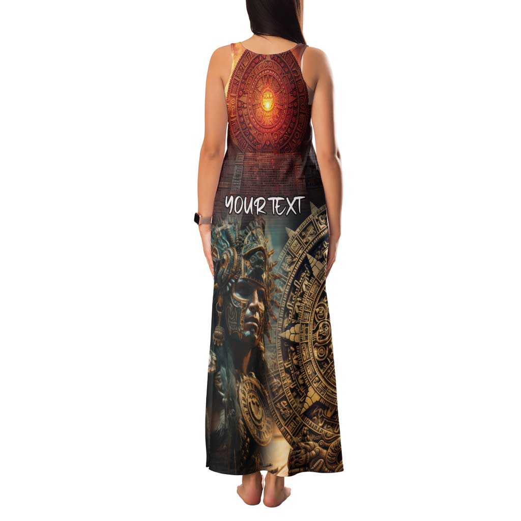 Personalized Mexican Aztec Warriors Family Matching Tank Maxi Dress and Hawaiian Shirt - Wonder Print Shop