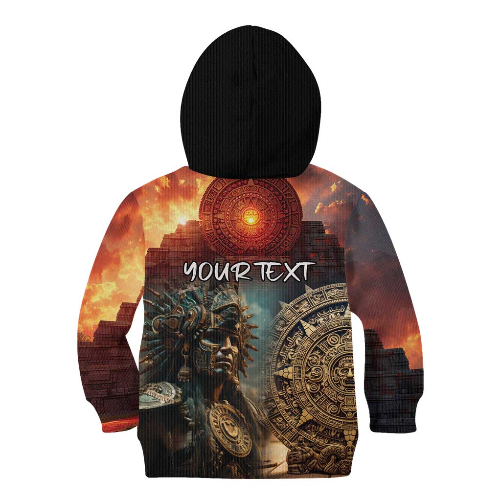 Personalized Mexican Aztec Warriors Kid Hoodie - Wonder Print Shop
