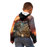 Personalized Mexican Aztec Warriors Kid Hoodie - Wonder Print Shop