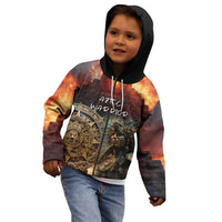 Personalized Mexican Aztec Warriors Kid Hoodie - Wonder Print Shop
