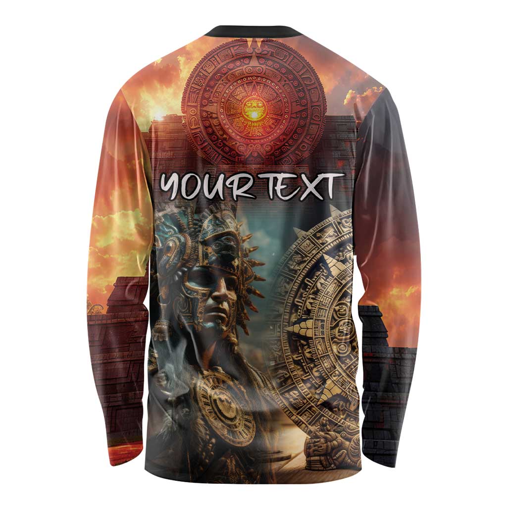 Personalized Mexican Aztec Warriors Long Sleeve Shirt - Wonder Print Shop