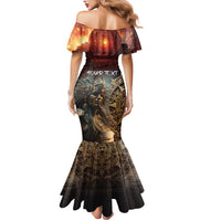 Personalized Mexican Aztec Warriors Mermaid Dress - Wonder Print Shop