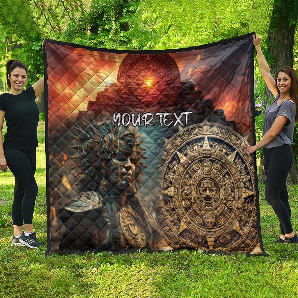 Personalized Mexican Aztec Warriors Quilt - Wonder Print Shop