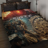 Personalized Mexican Aztec Warriors Quilt Bed Set - Wonder Print Shop