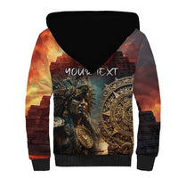 Personalized Mexican Aztec Warriors Sherpa Hoodie - Wonder Print Shop