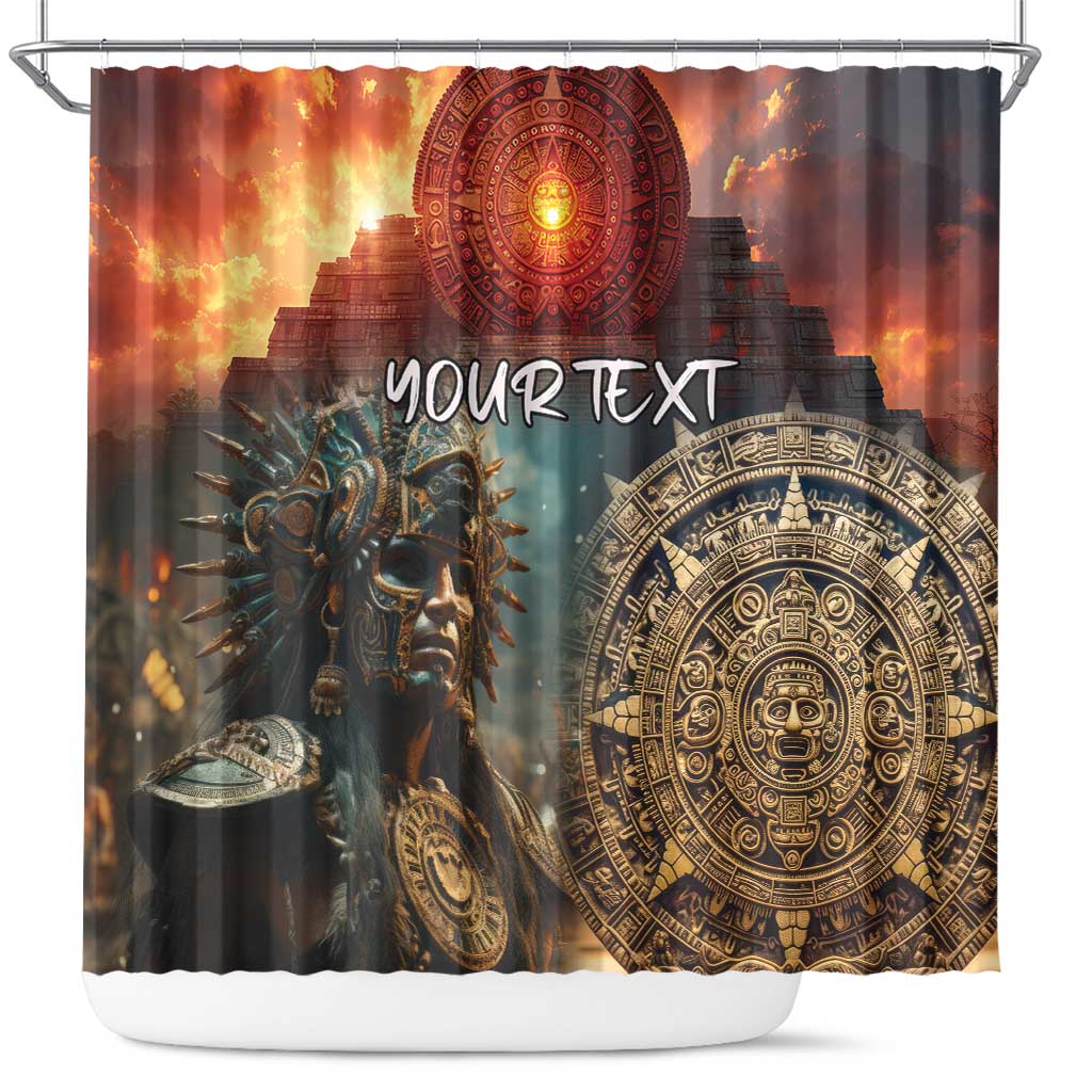 Personalized Mexican Aztec Warriors Shower Curtain