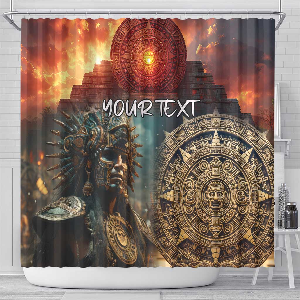 Personalized Mexican Aztec Warriors Shower Curtain