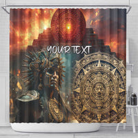 Personalized Mexican Aztec Warriors Shower Curtain