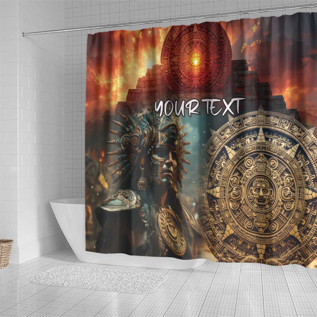 Personalized Mexican Aztec Warriors Shower Curtain