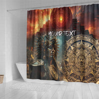 Personalized Mexican Aztec Warriors Shower Curtain